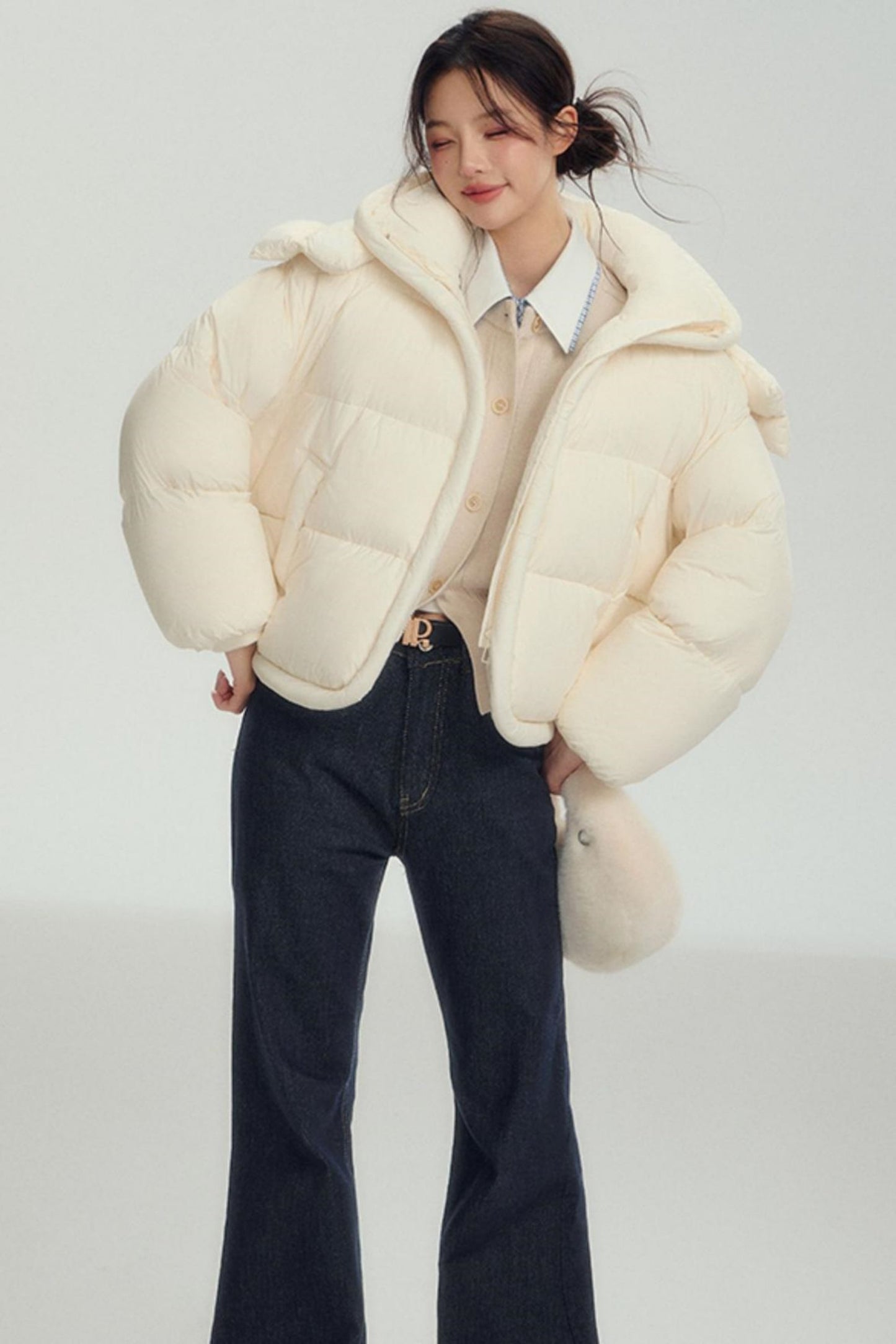 Fake Layered Shirt Sweater