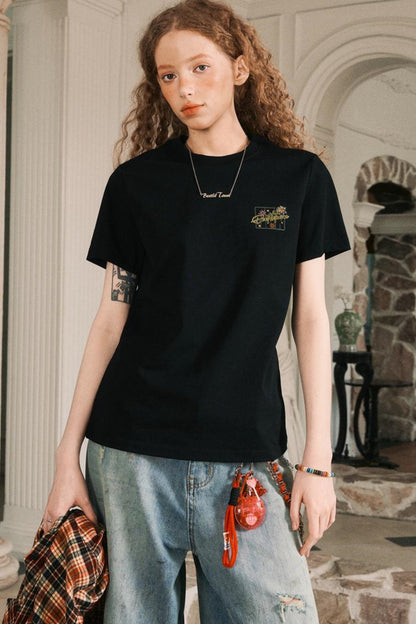 Firework Print Slim Fit T-Shirt