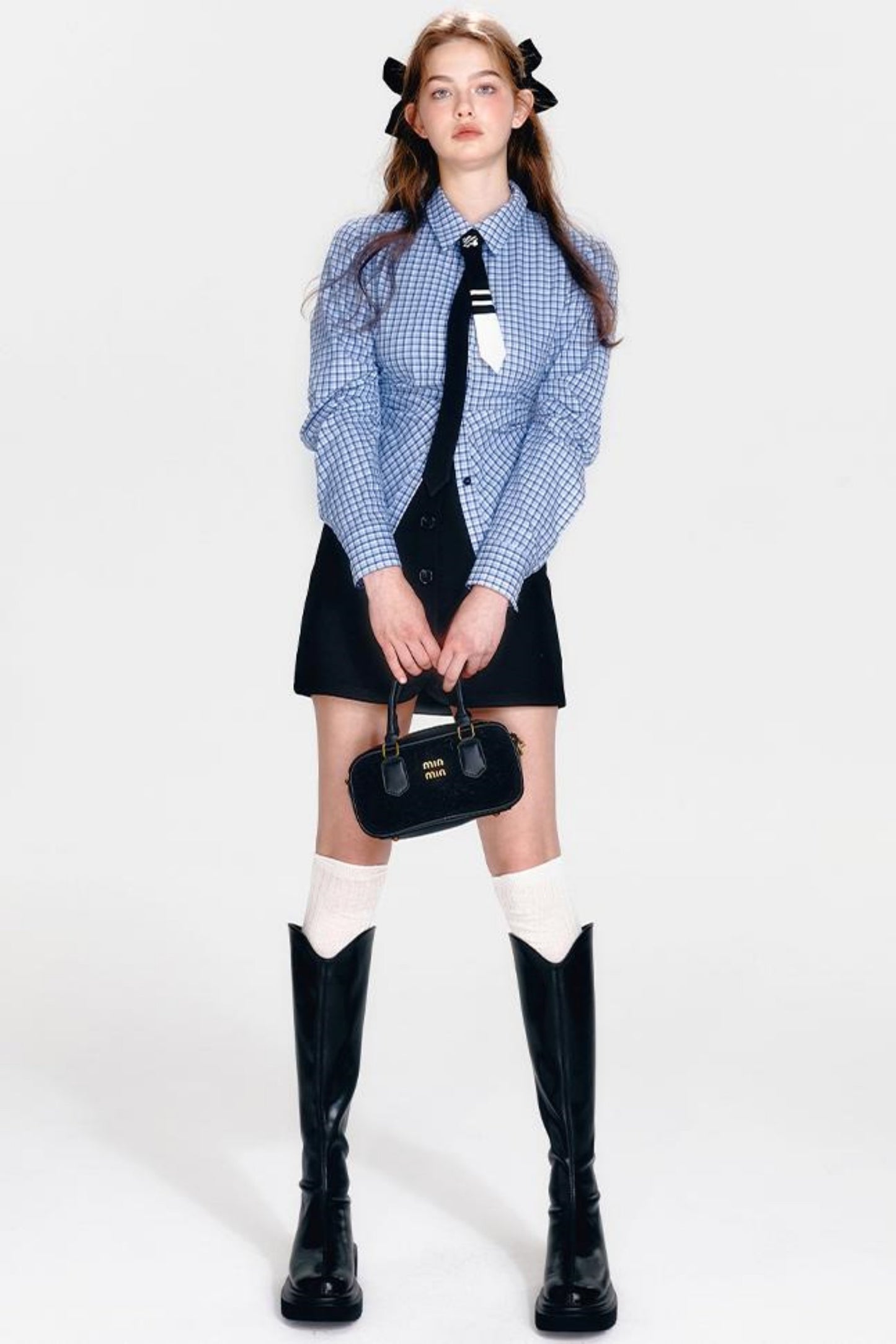 Vintage Plaid Skirt Set-Up