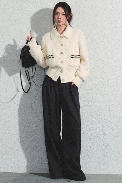 Tweed Waist Crop Jacket