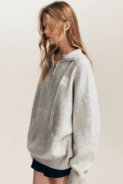 Sculptured Polo Neck Top