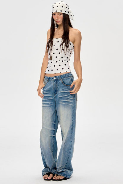 Polka Dot Bandeau Hoodie