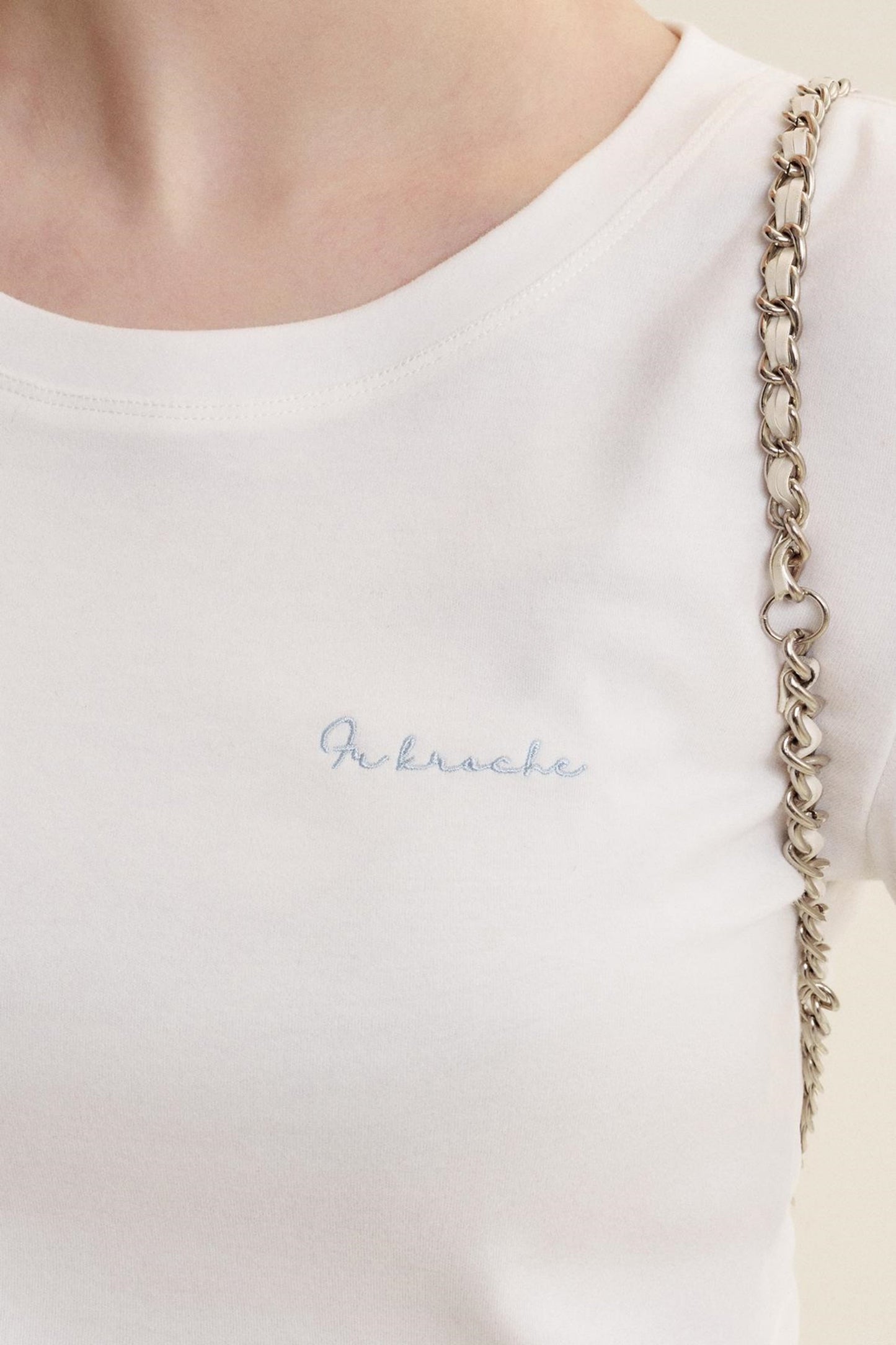 Blokette Reversible Lace Ruffle Tee