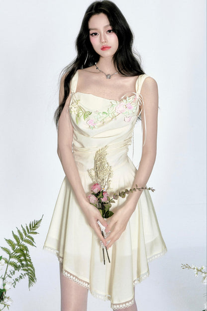 Yellow Tulle Vacation Dress