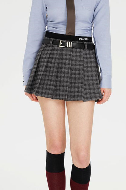 Tartan Color-Block Jacket Set-Up