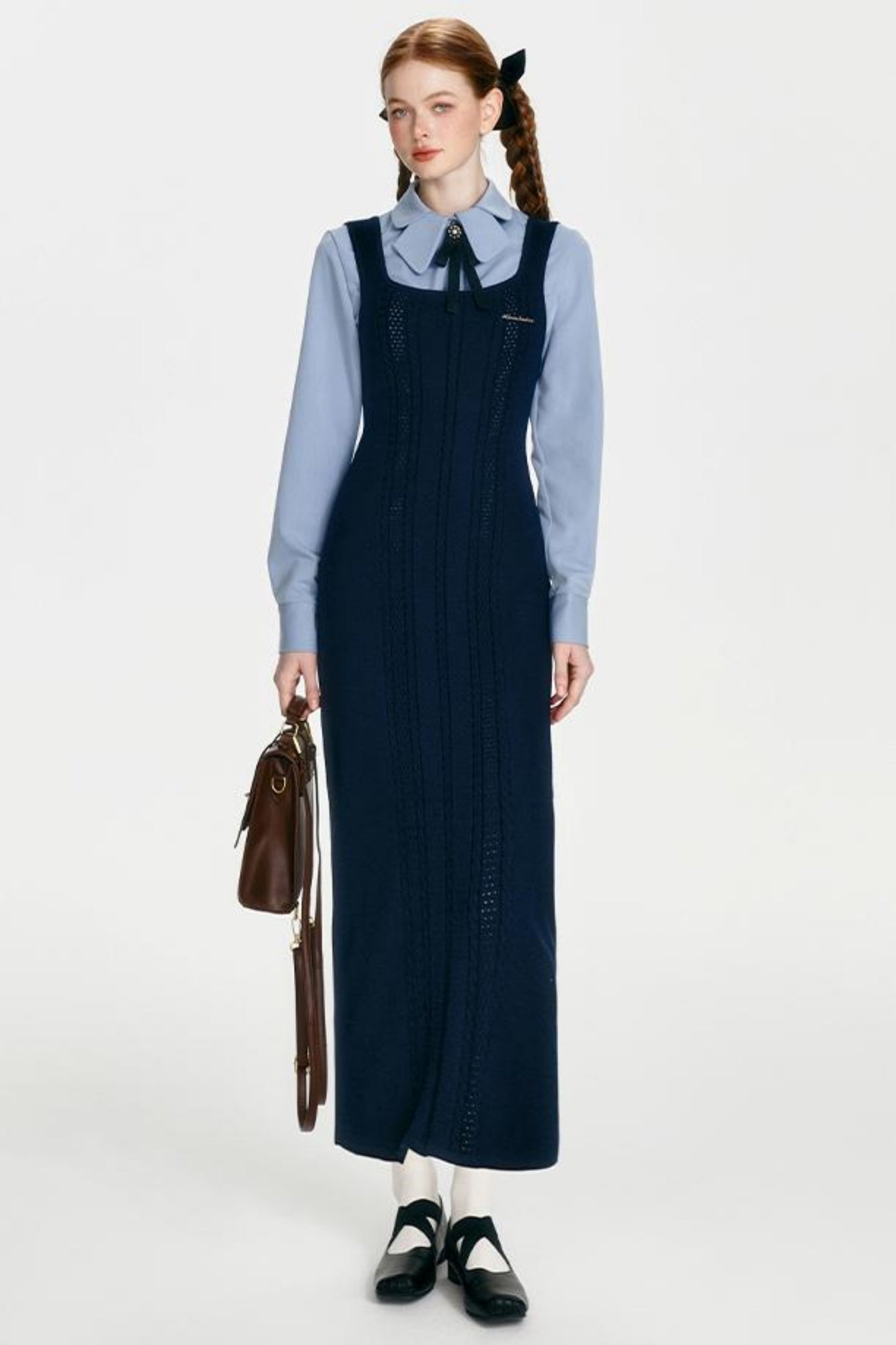 Retro Knit Skirt Dress