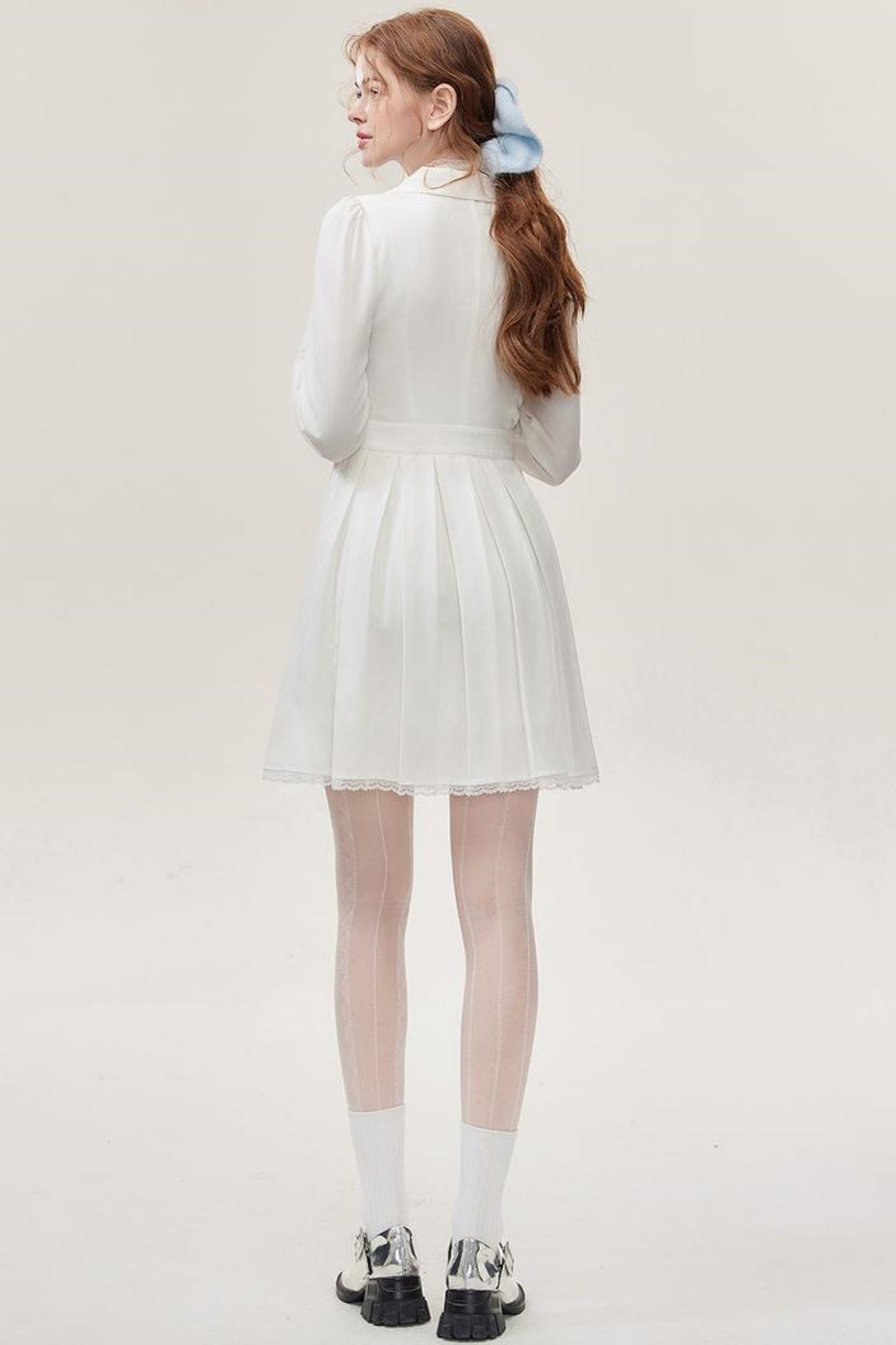 White Lace Mini Dress