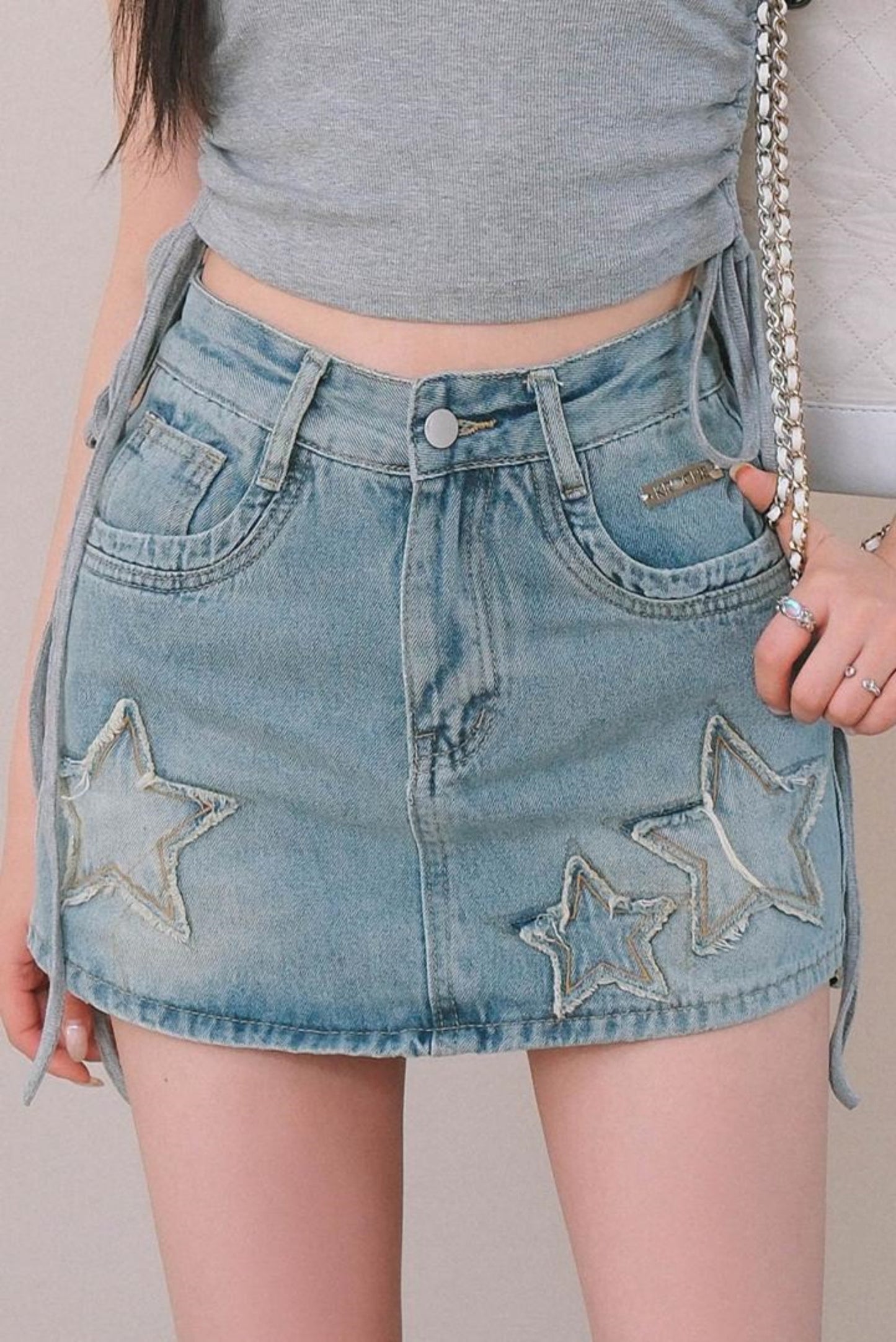 Vintage Denim Mini Skirt