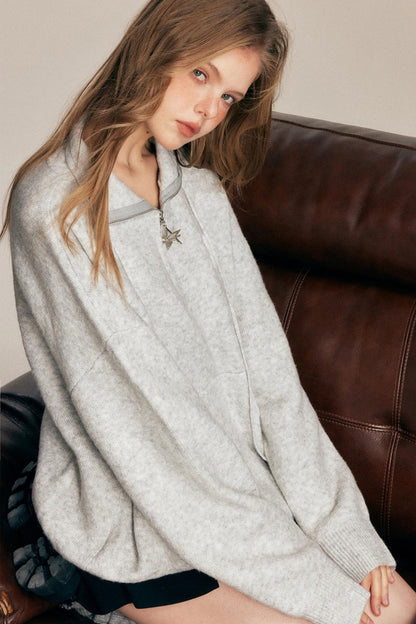 Sculptured Polo Neck Top