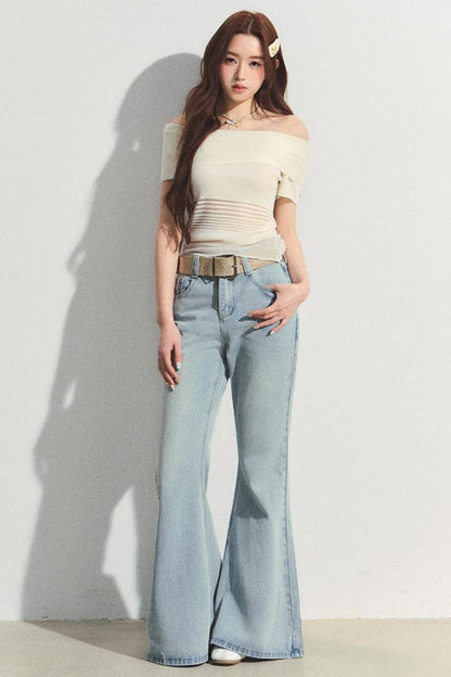 Flare Wide-Leg Jeans