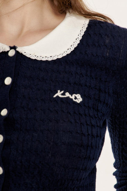 Floral Knit Cardigan