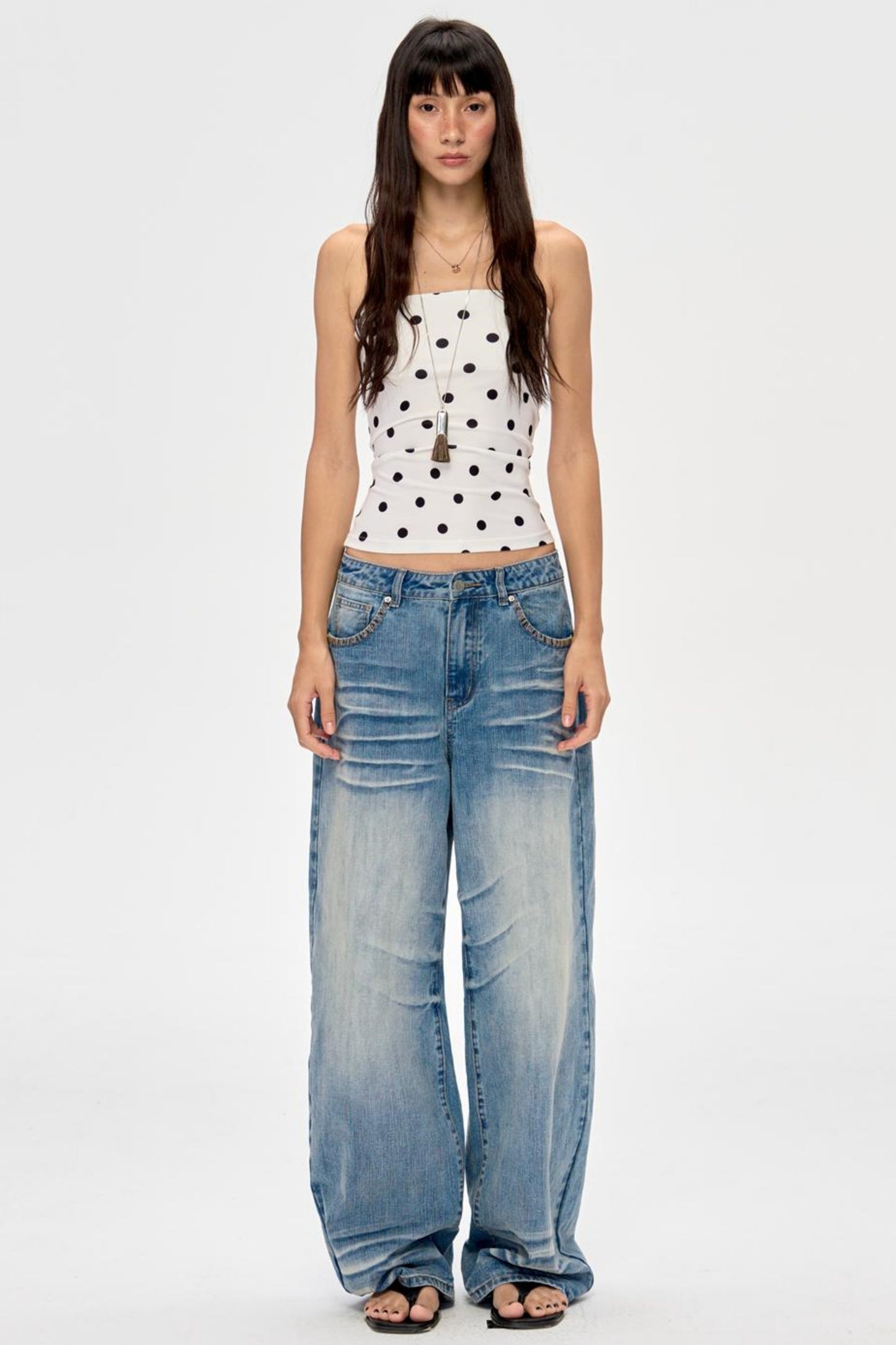 Polka Dot Bandeau Hoodie