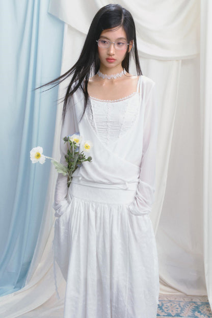 Dreamy White Lei Pod Skirt