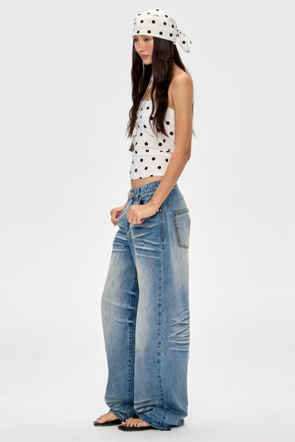 Polka Dot Bandeau Hoodie