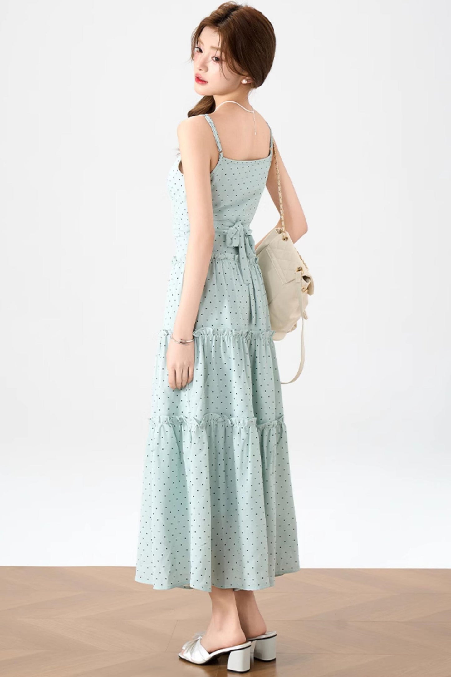 Halter Knit Dress With Cardigan Set-Up