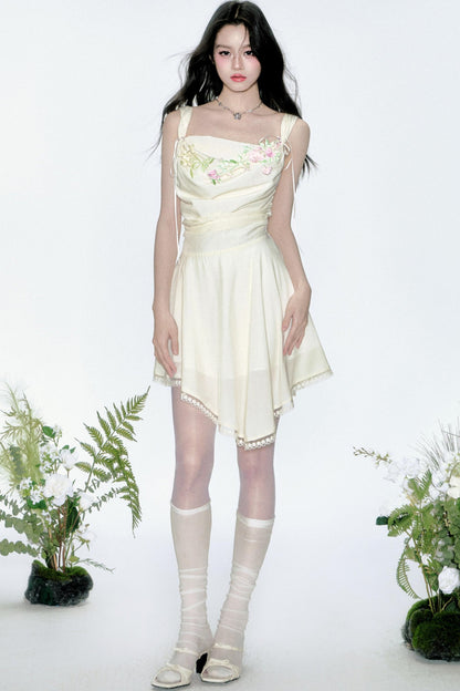 Yellow Tulle Vacation Dress