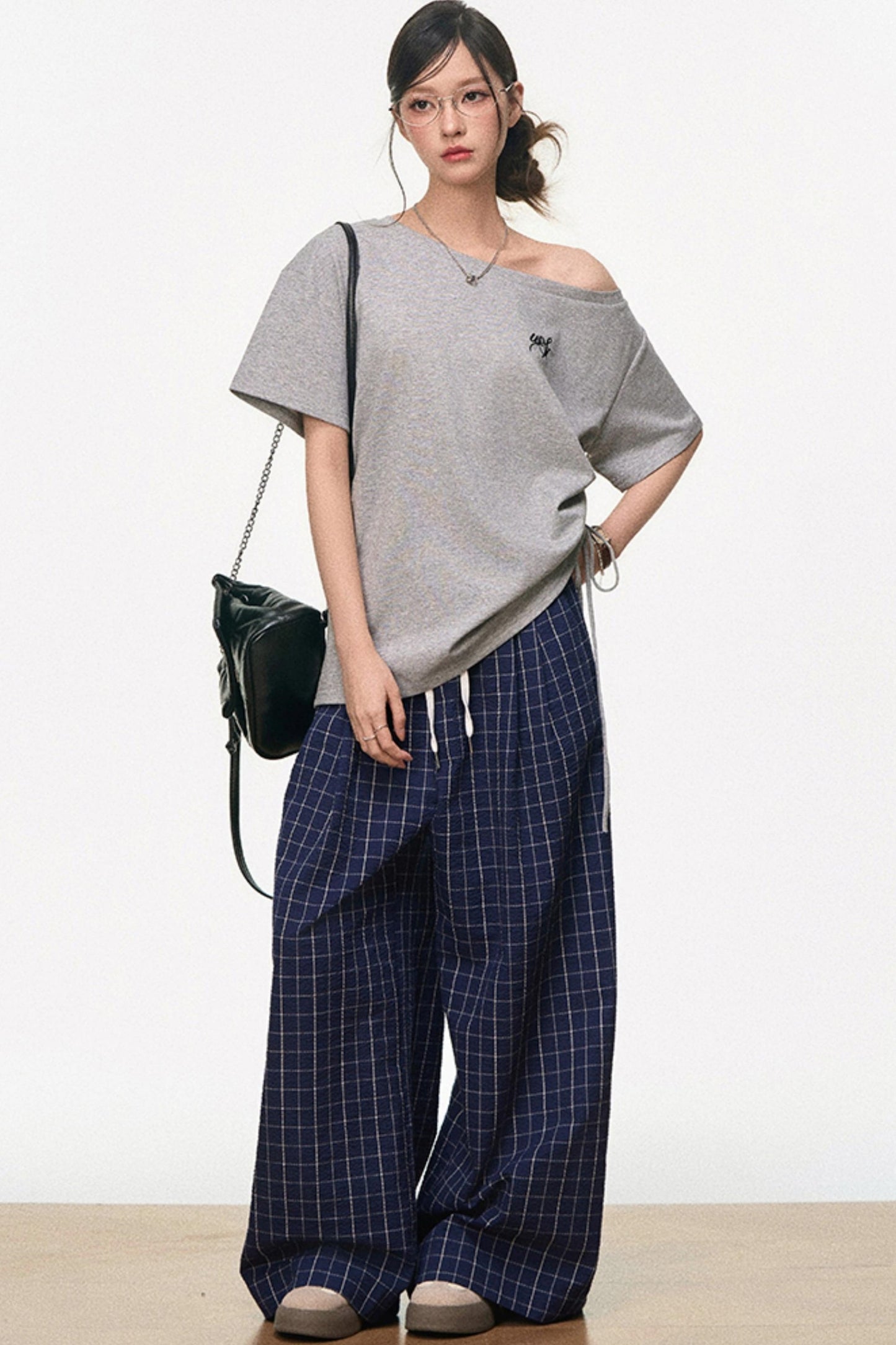 Tricolor Shoulder Top