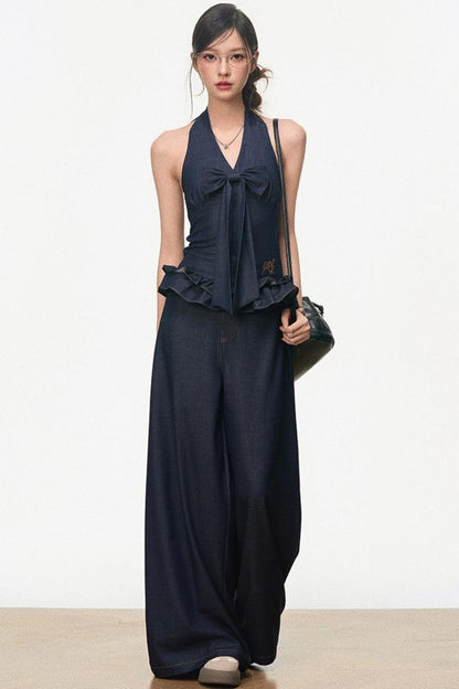 Chic Tencel Denim Suit Set-Up