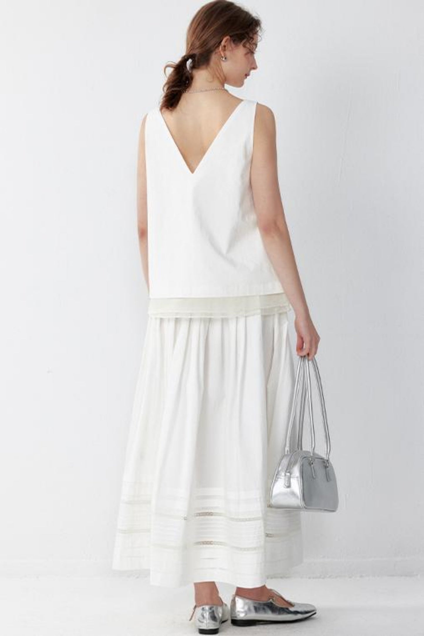 Luxe V-Neck Bustier & Linen Set-Up