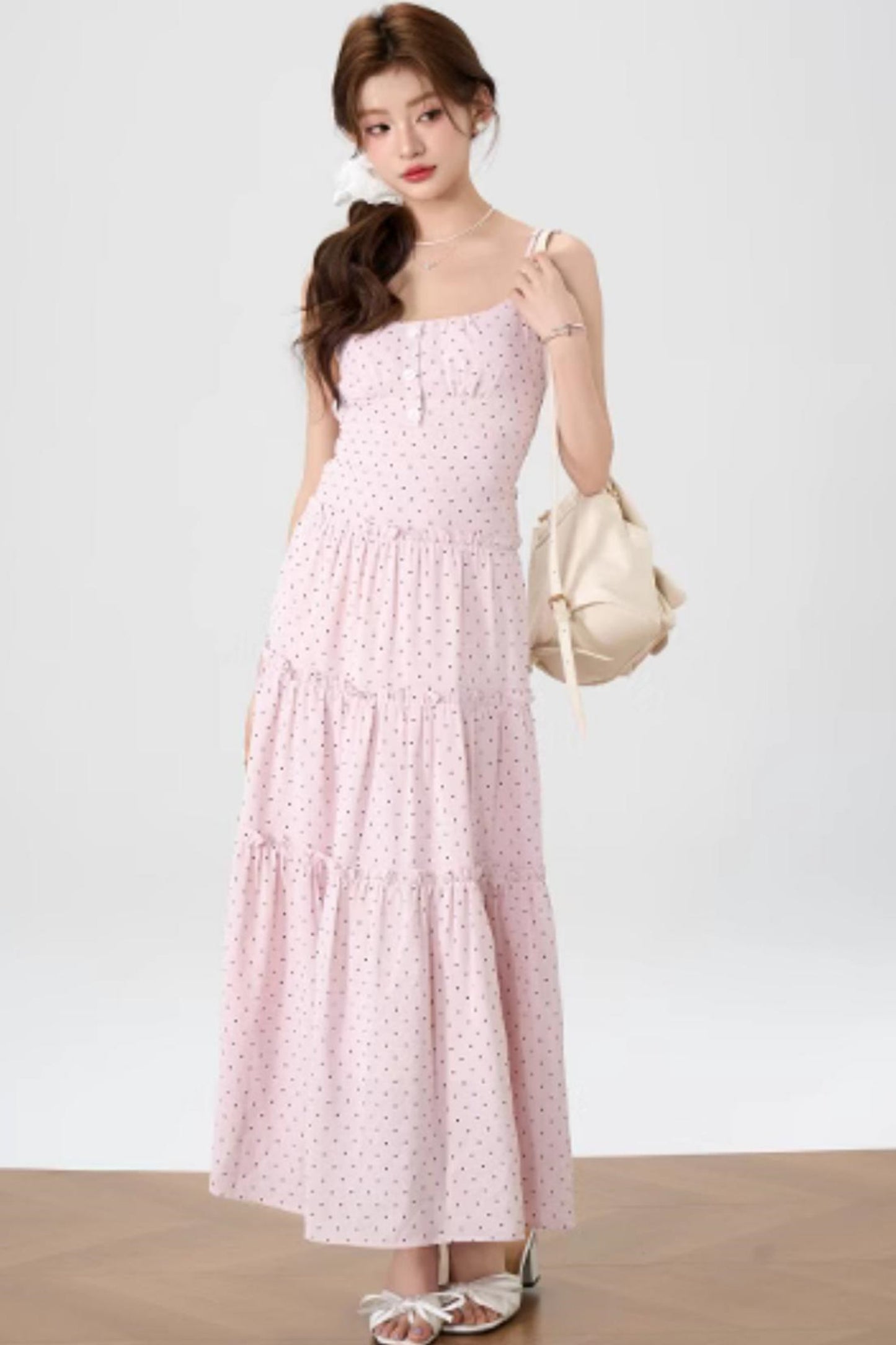 Halter Knit Dress With Cardigan Set-Up