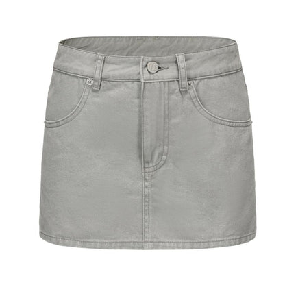Safety Denim Skirt