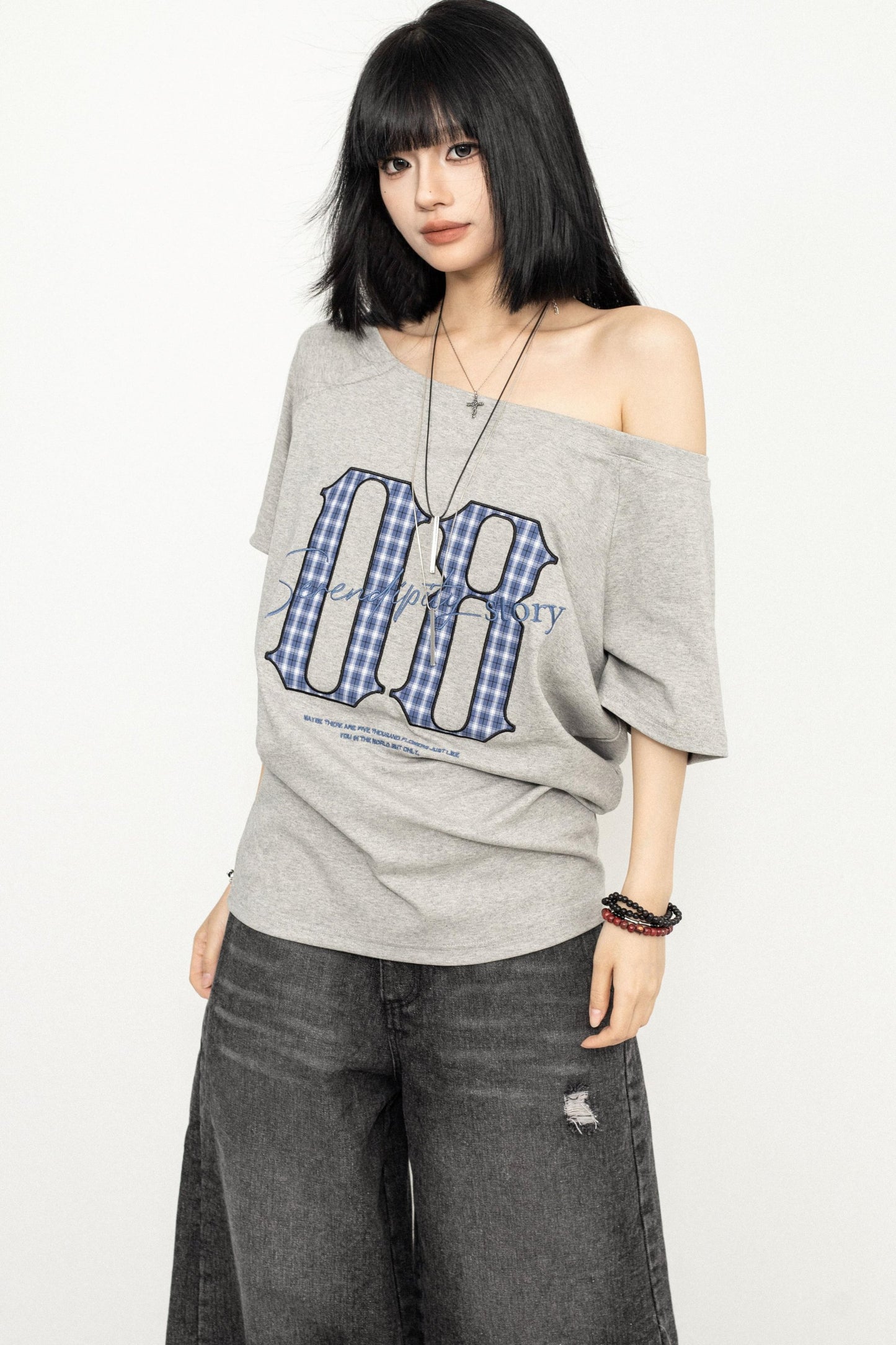 Retro Spice Girls One-Shoulder Tee