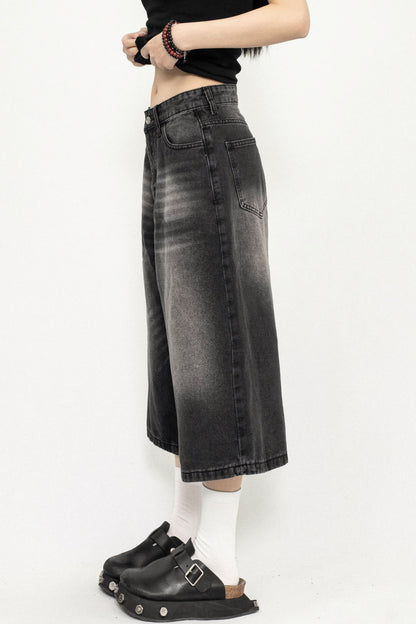 Vintage Look Cropped Trousers