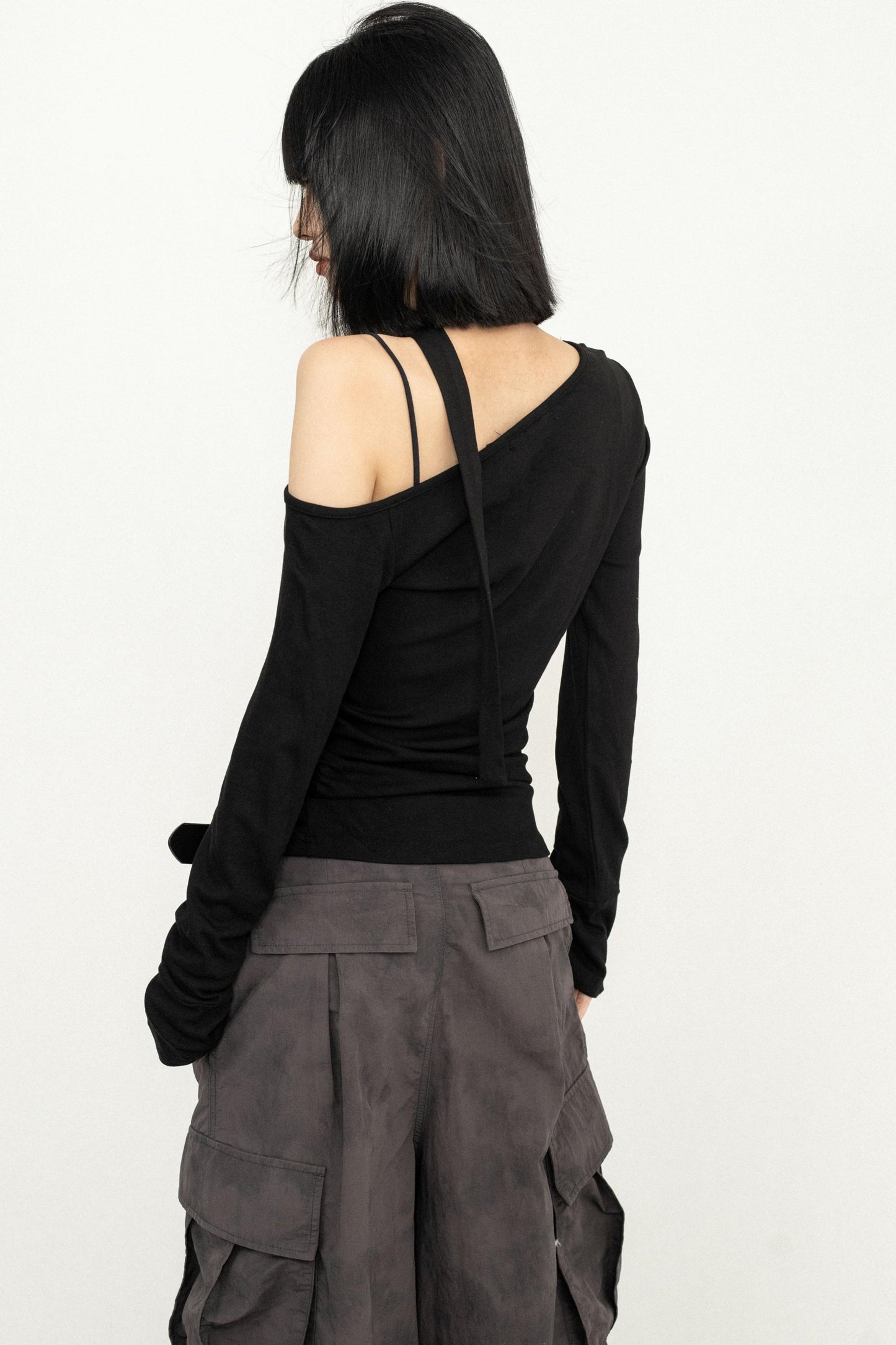 Off-Shoulder Slant Top