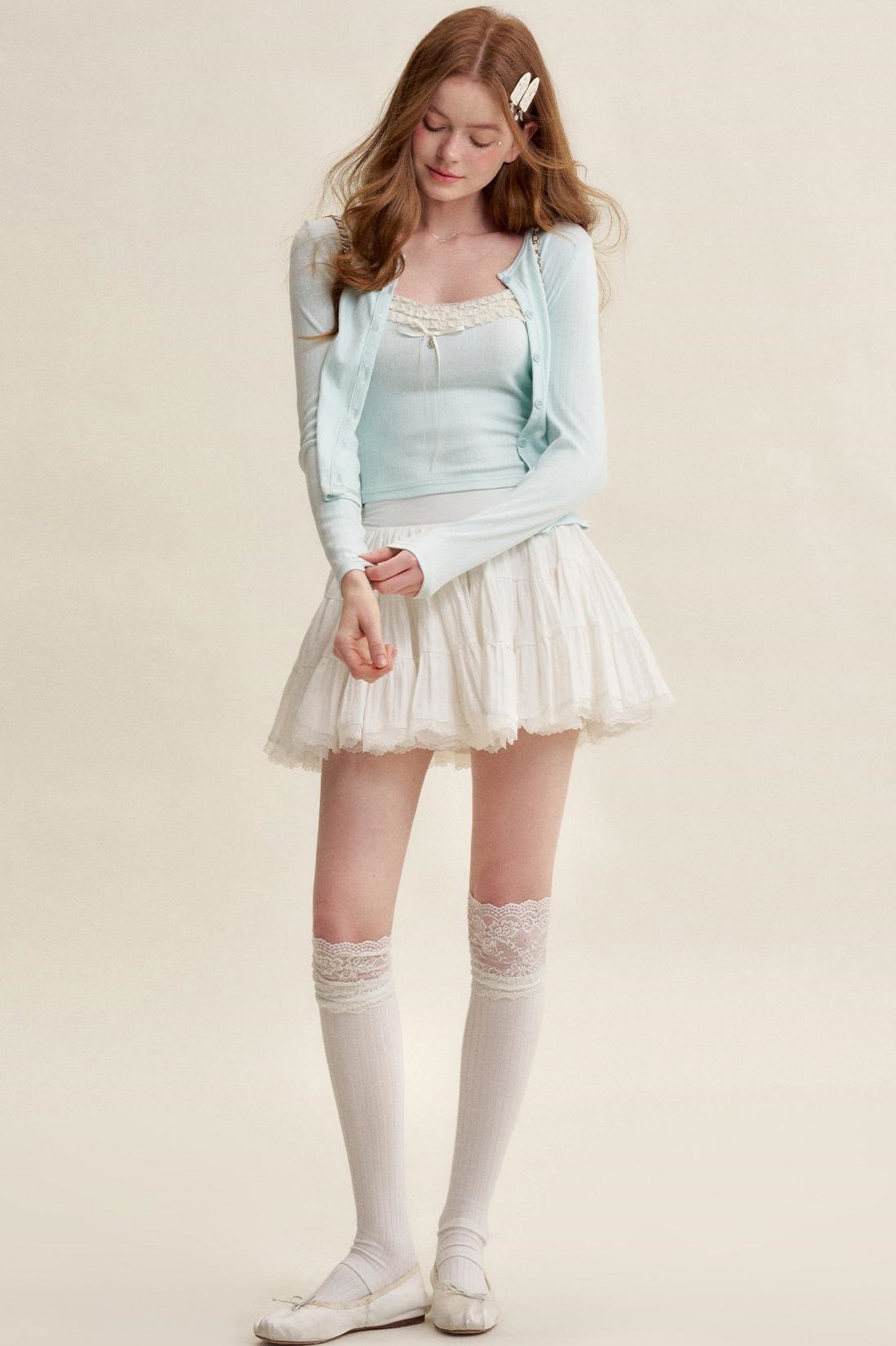 Lace Romantic Two-Piece Top Set