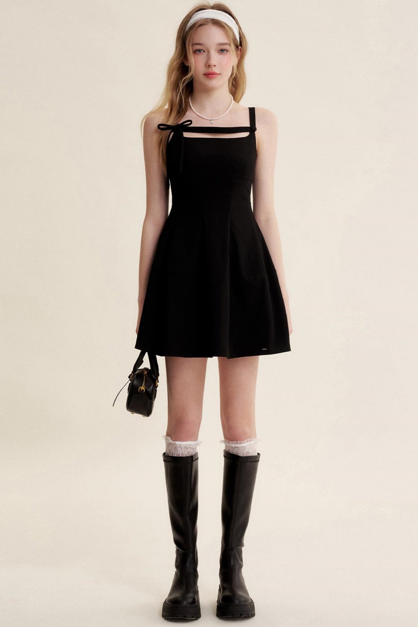 Nocturne Cutout Bow Dress