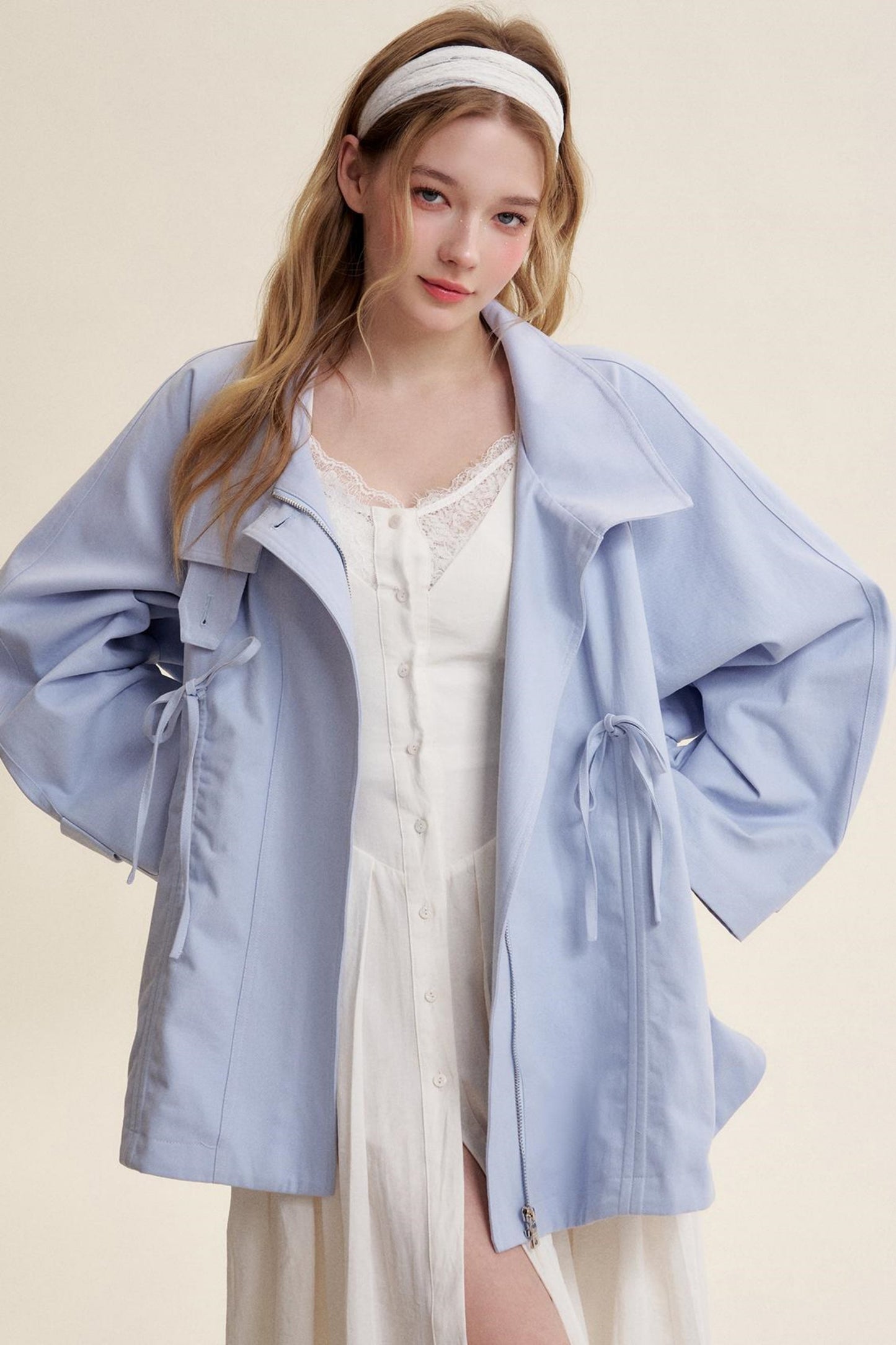 Lace Patchwork Halter Dress Set