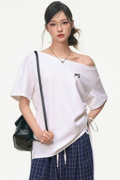 Tricolor Shoulder Top