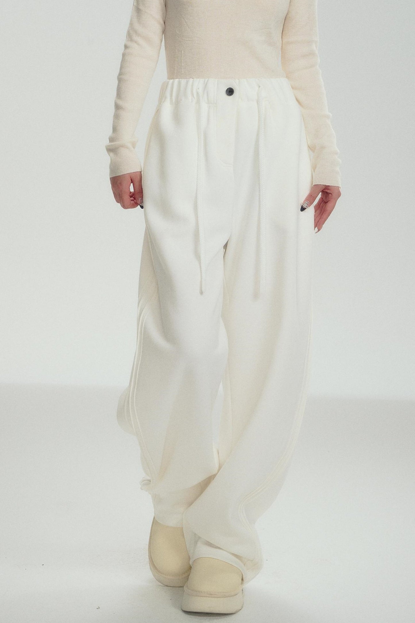Fleece Luxe Wide-Leg Pants