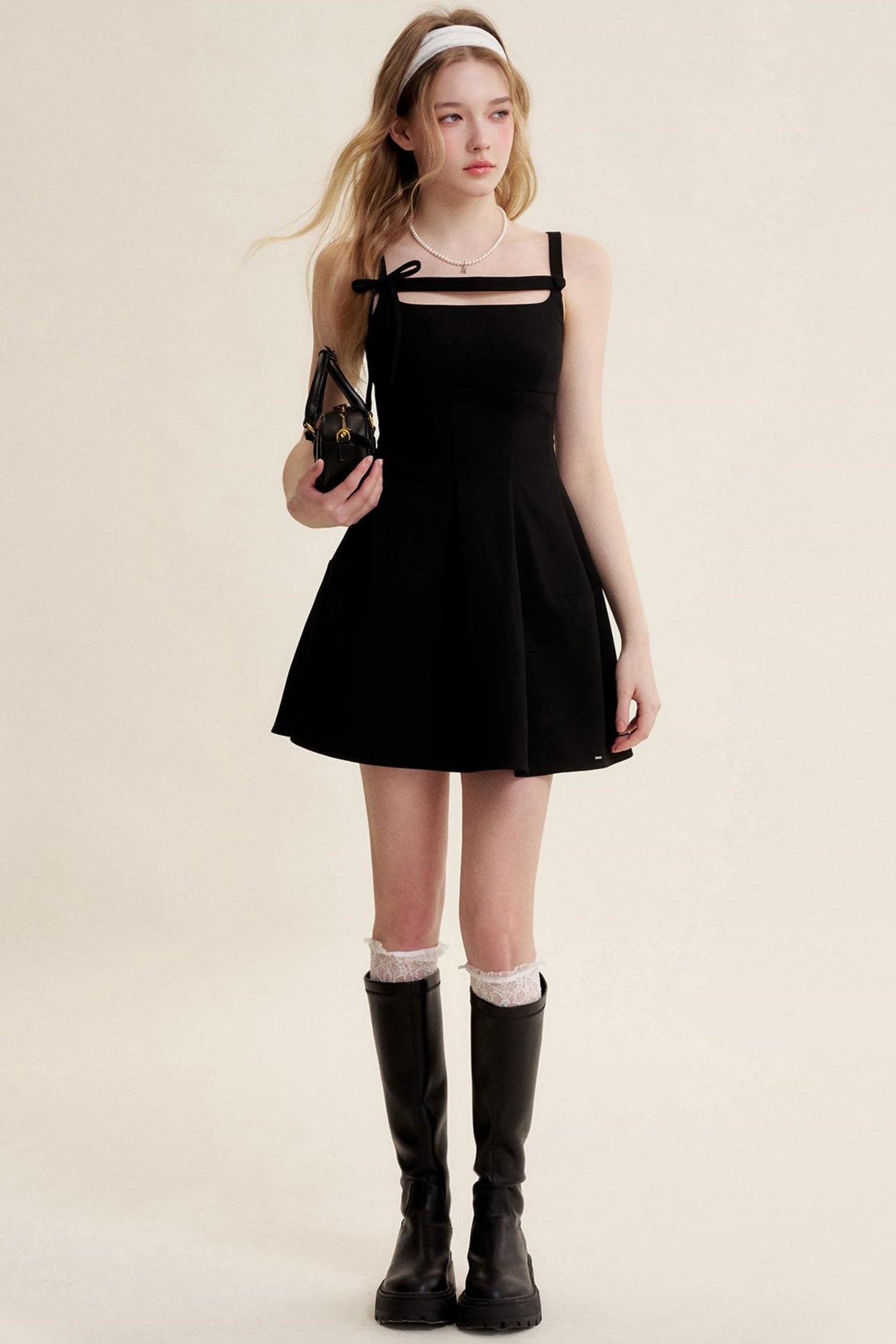 Nocturne Cutout Bow Dress