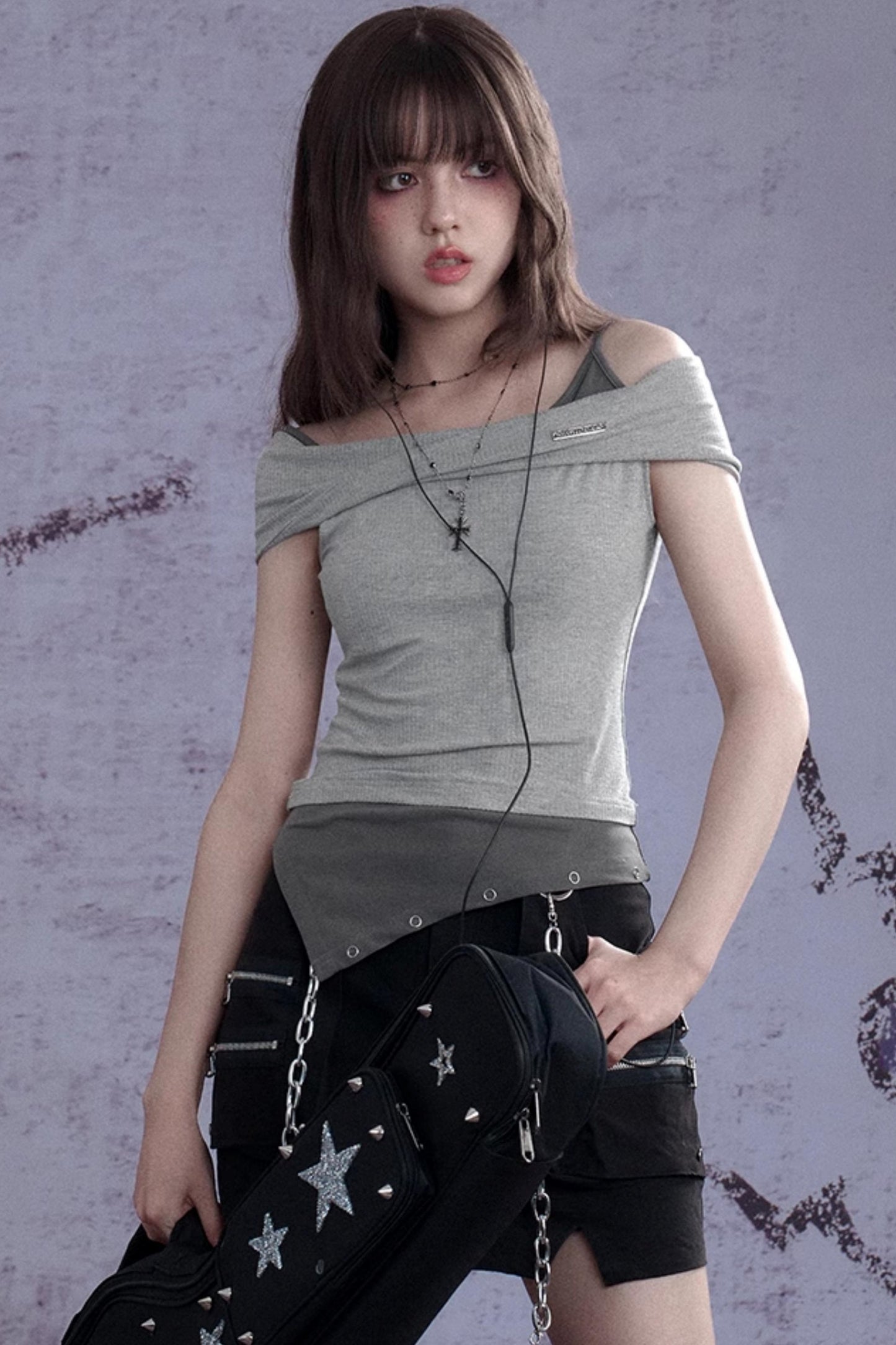 Slimming Gray Tank Top