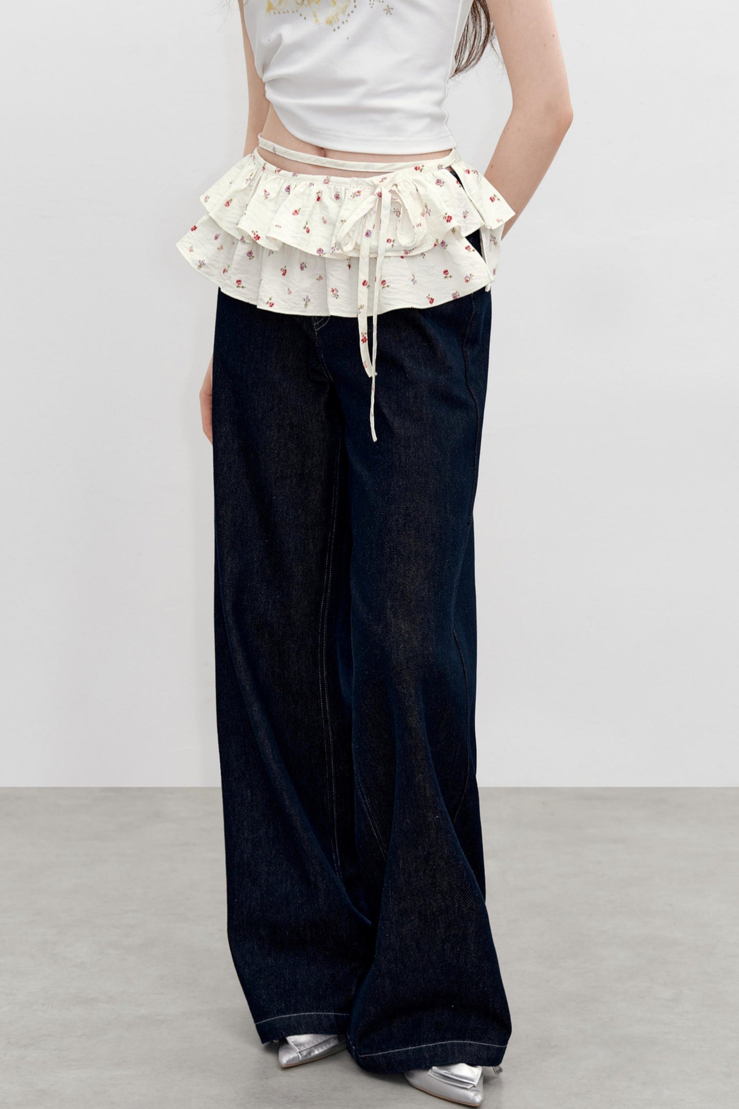 Floral Elegance Waist Skirt