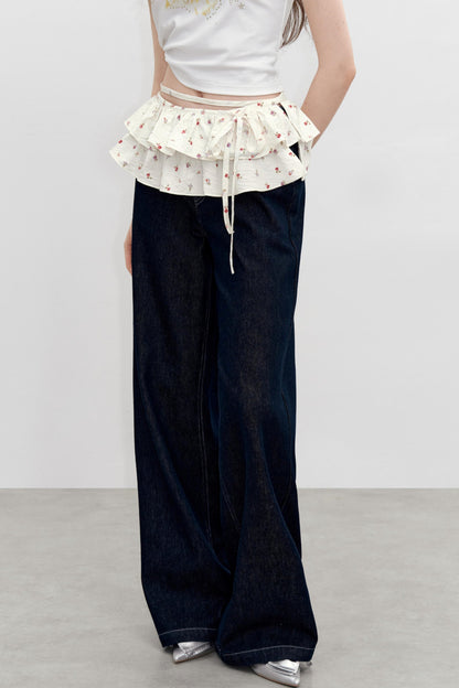 Floral Elegance Waist Skirt