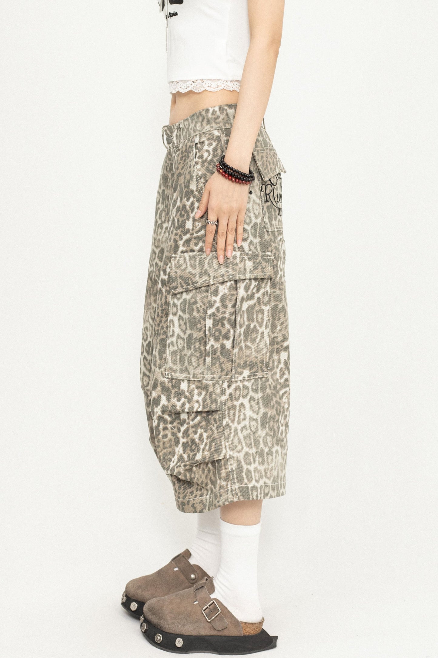 Leopard Wide-Leg Pants