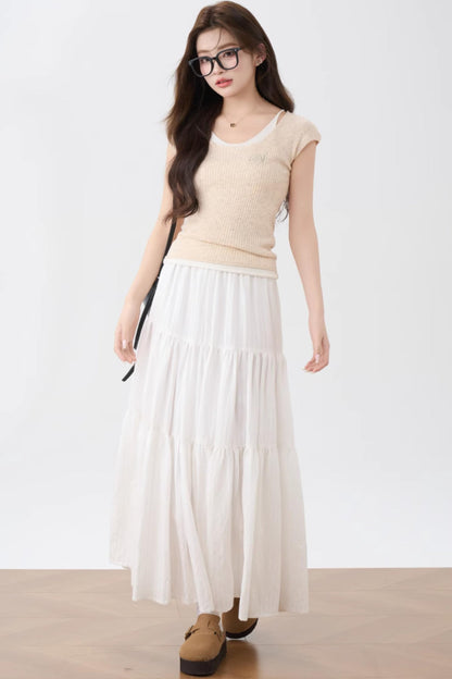 Lightweight Cap Sleeve Knit Top