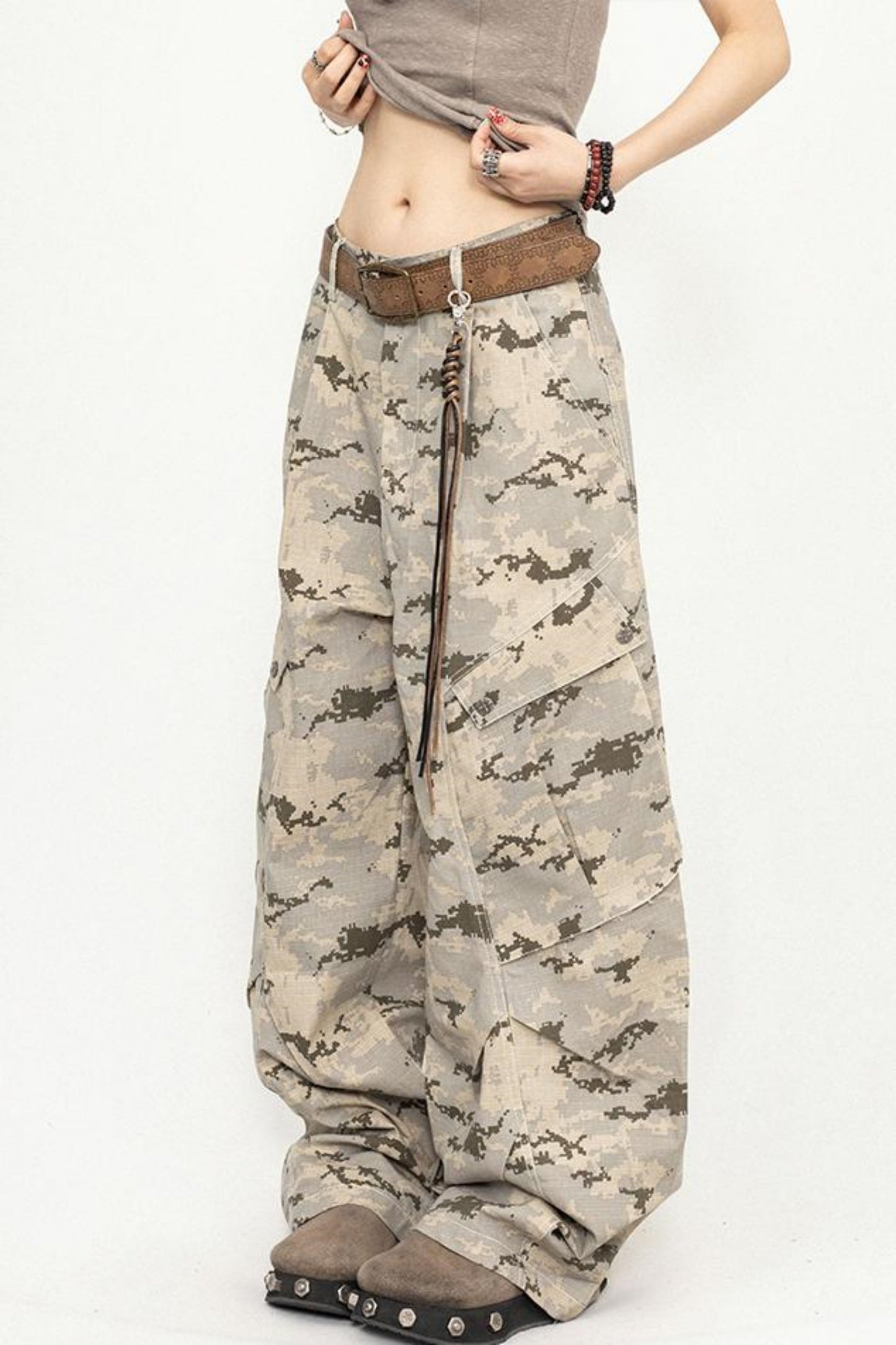 Retro Camo Cargo Pants