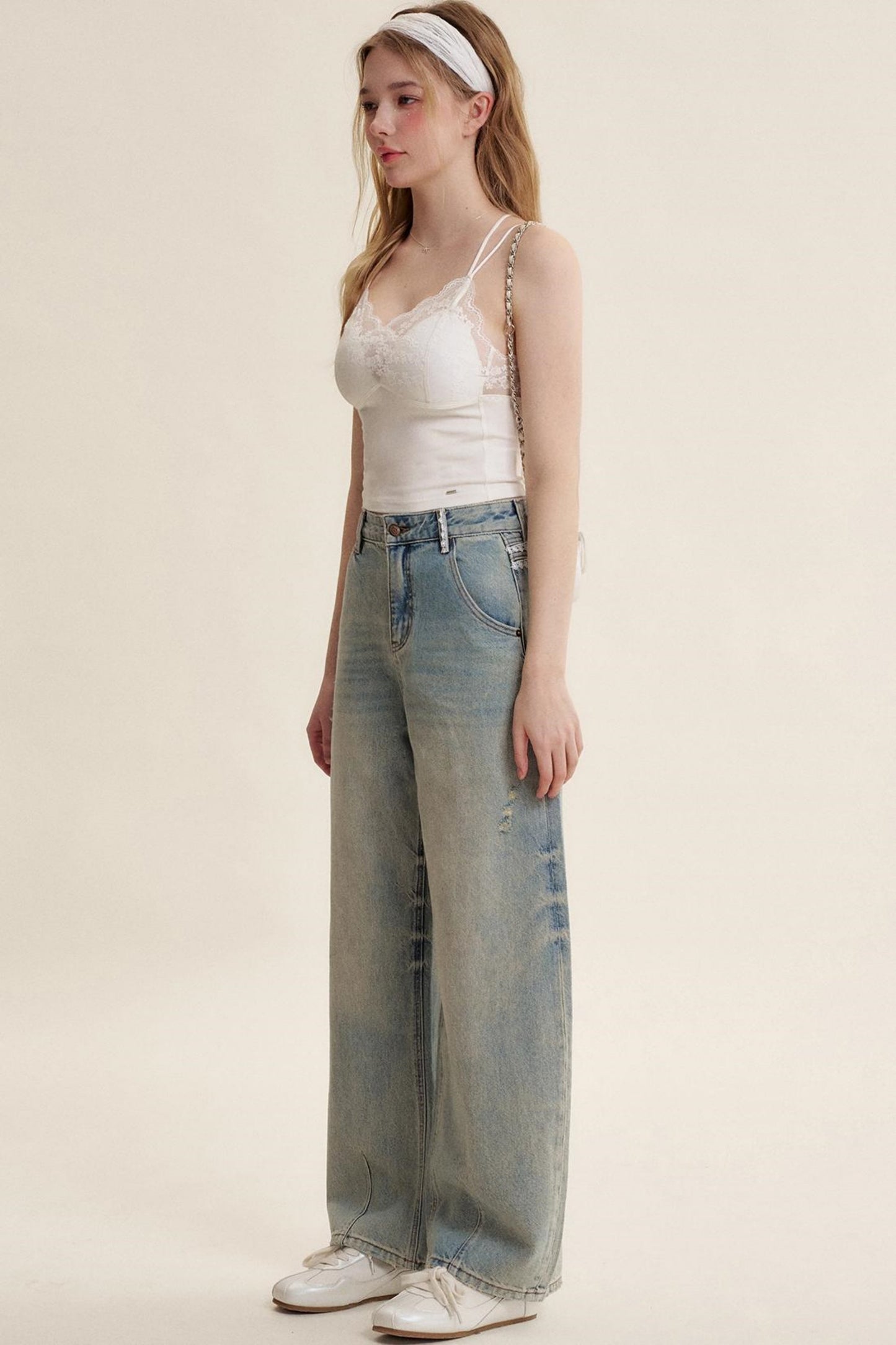 Lace Petal Slim Camisole