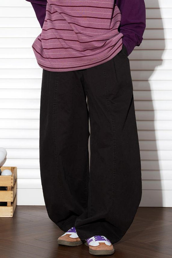 Pure Cotton Straight Leg Pants