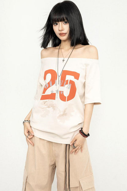 One-Shoulder Slouchy Tee