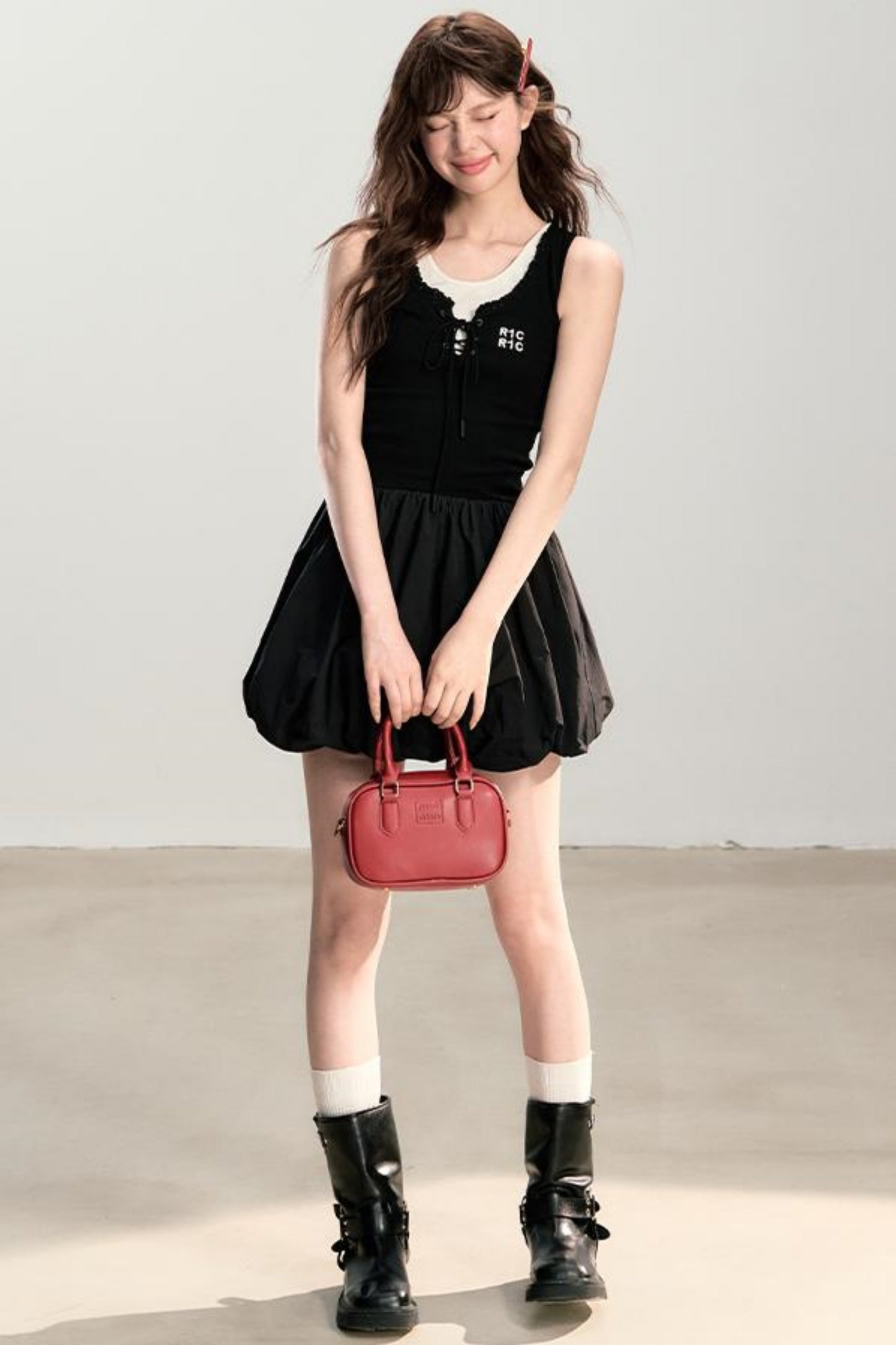 Color Clash Sleeveless Summer Dress