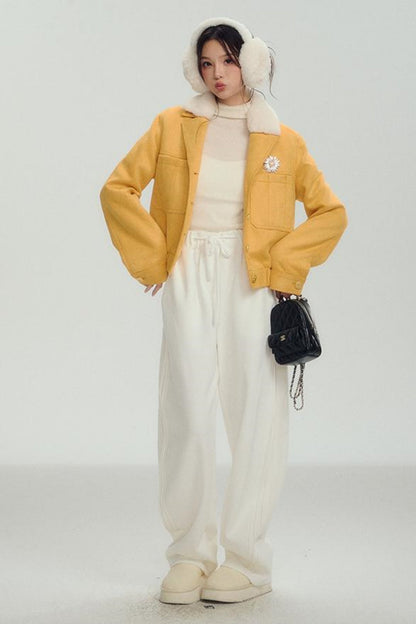 Fleece Luxe Wide-Leg Pants