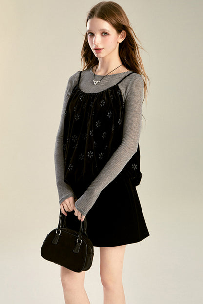 Layered Floral Camisole Top Set-Up