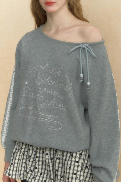 Slouchy One-Shoulder Sweater