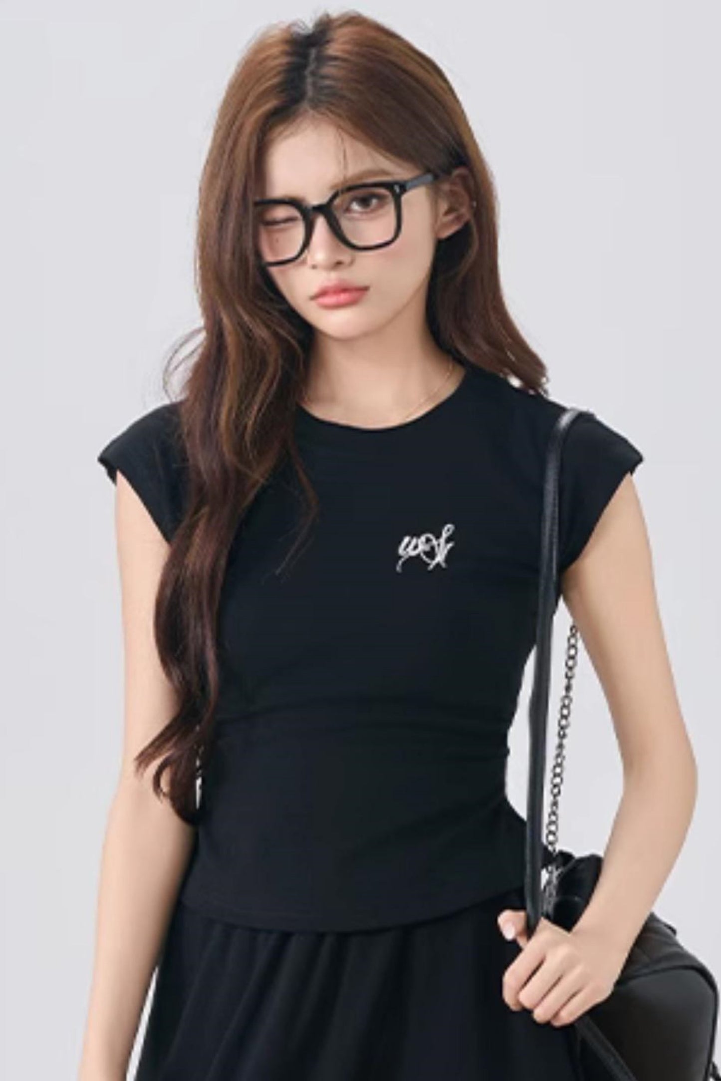 Flowy Sleeve Top And A-Line Skirt Set-Up