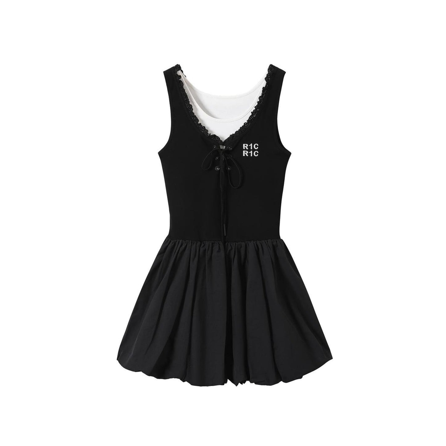 Color Clash Sleeveless Summer Dress