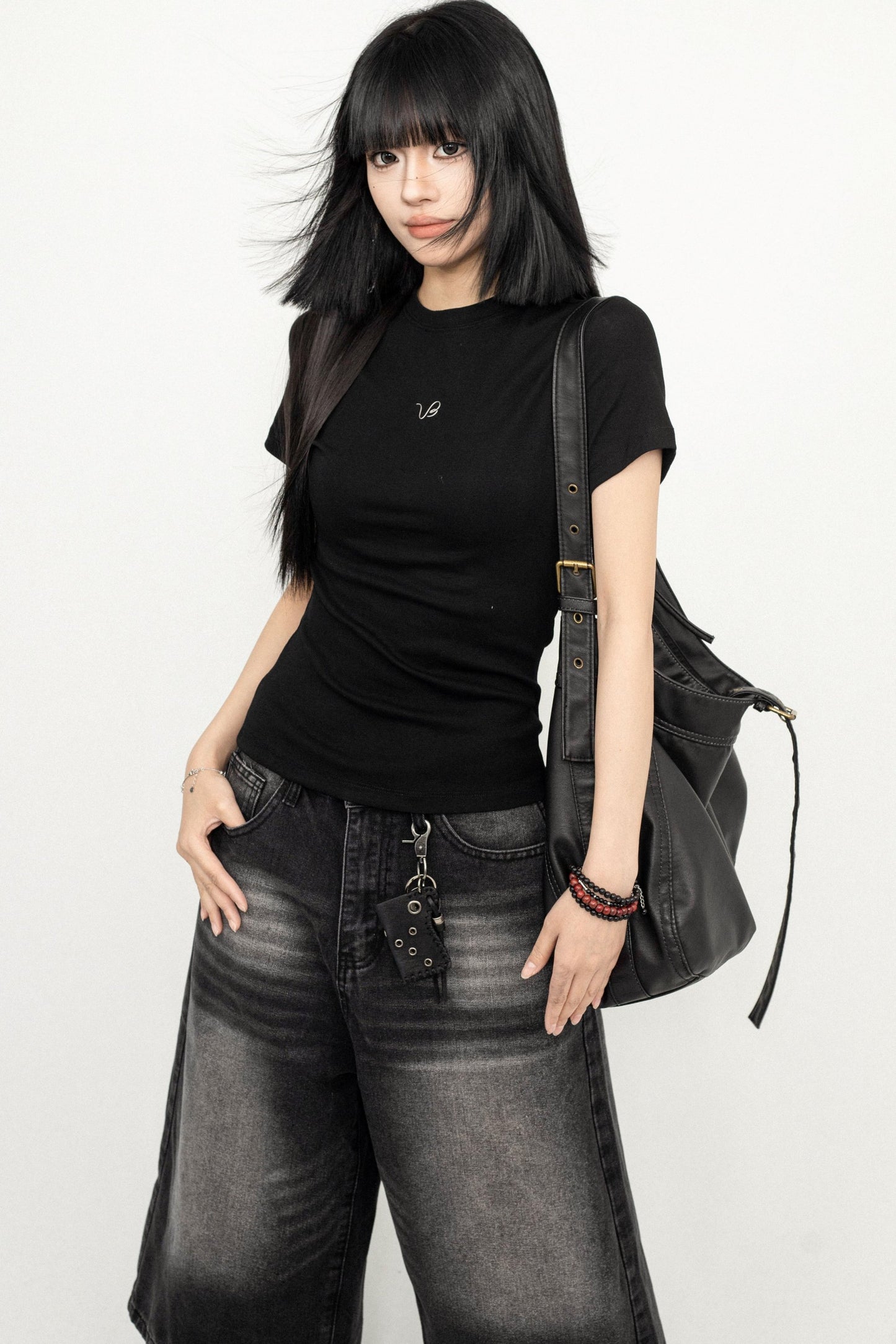 Y2K Sweetheart Shoulder Tee